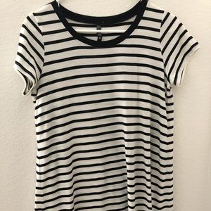 striped t-shirt dress